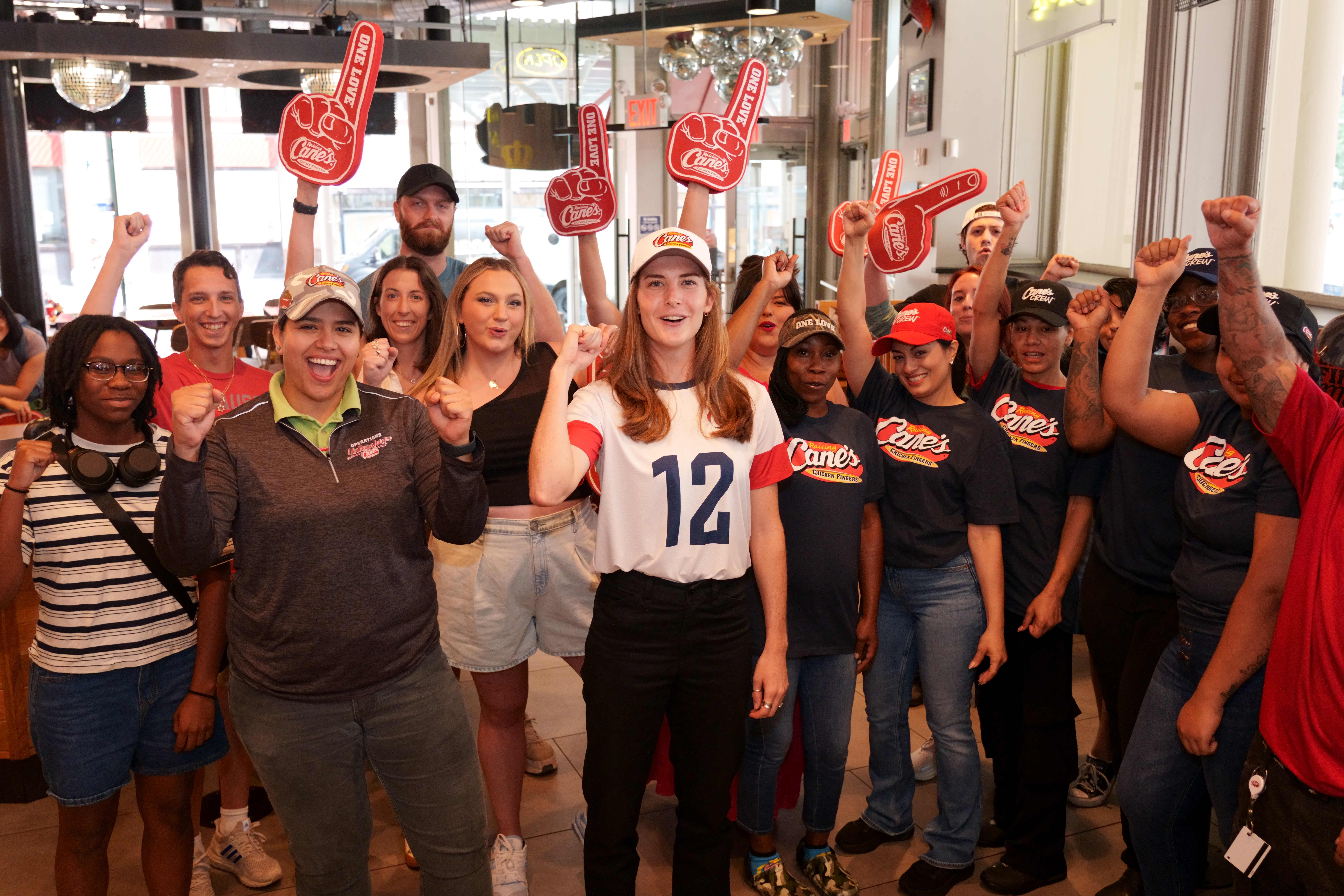 Tierna Davidson with Crew