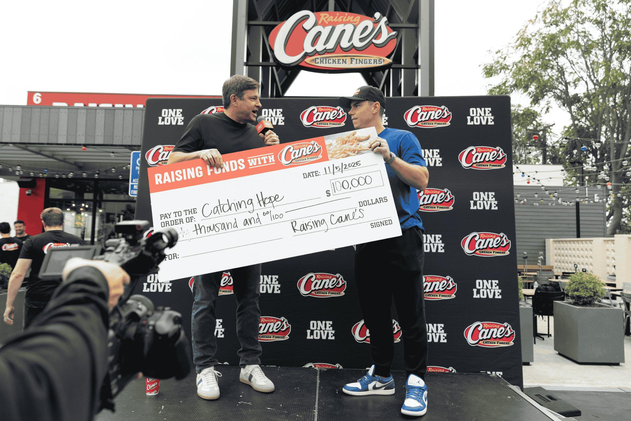 Todd Graves and Will Smith Catching Hope Donation