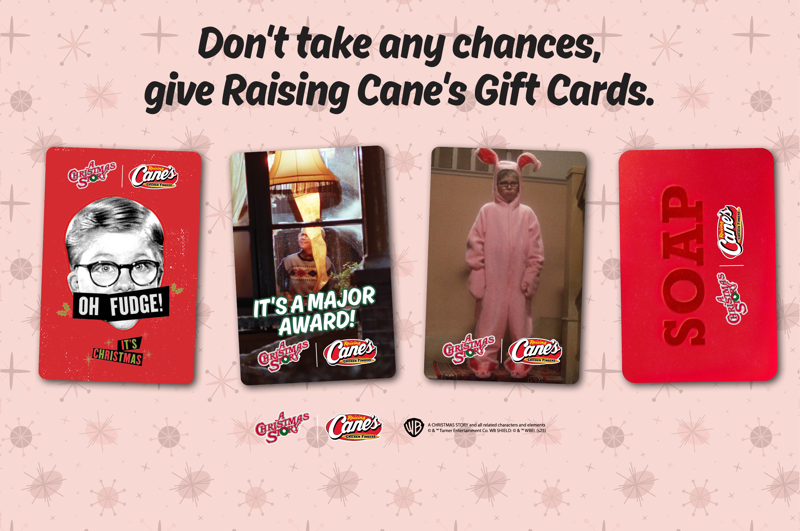 A Christmas Story x Raising Cane's Gift Cards
