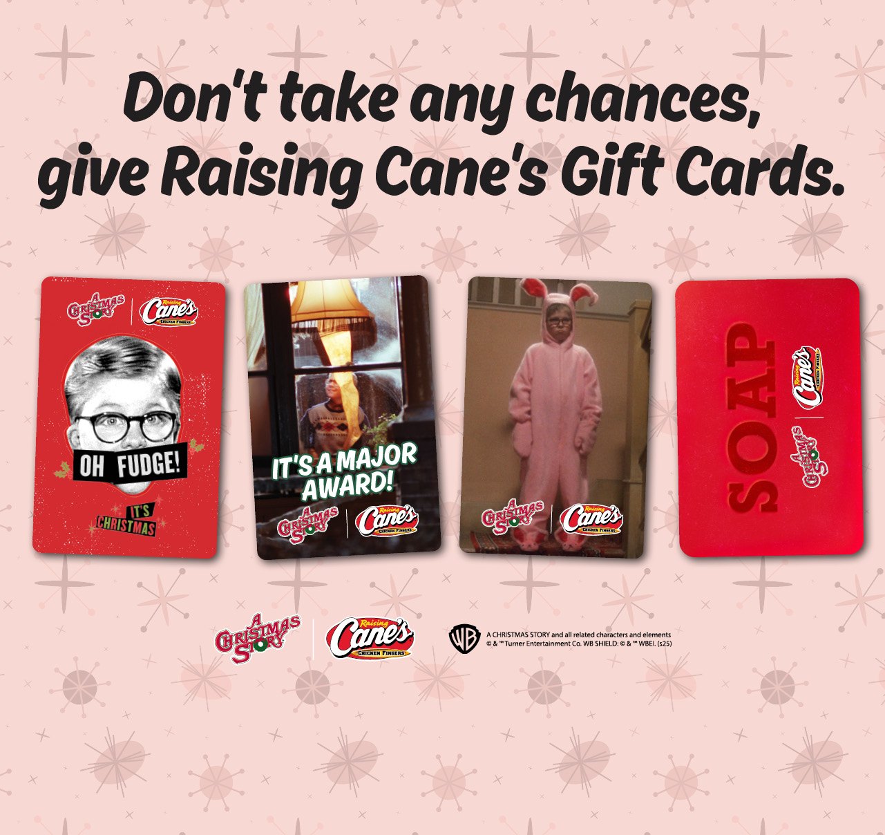 A Christmas Story x Raising Cane's Gift Cards