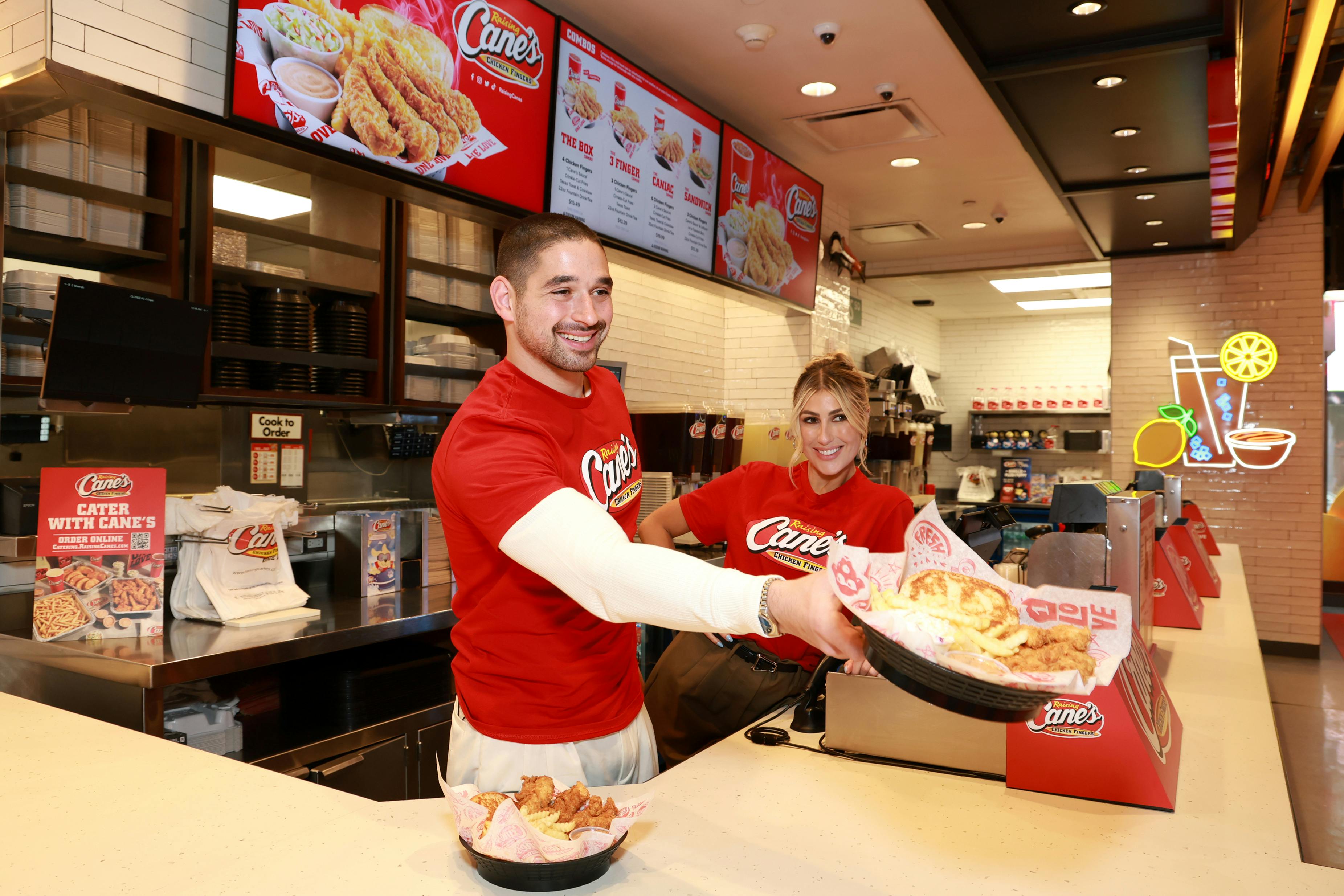 Emma Slater and Alan Bersten x Raising Cane's