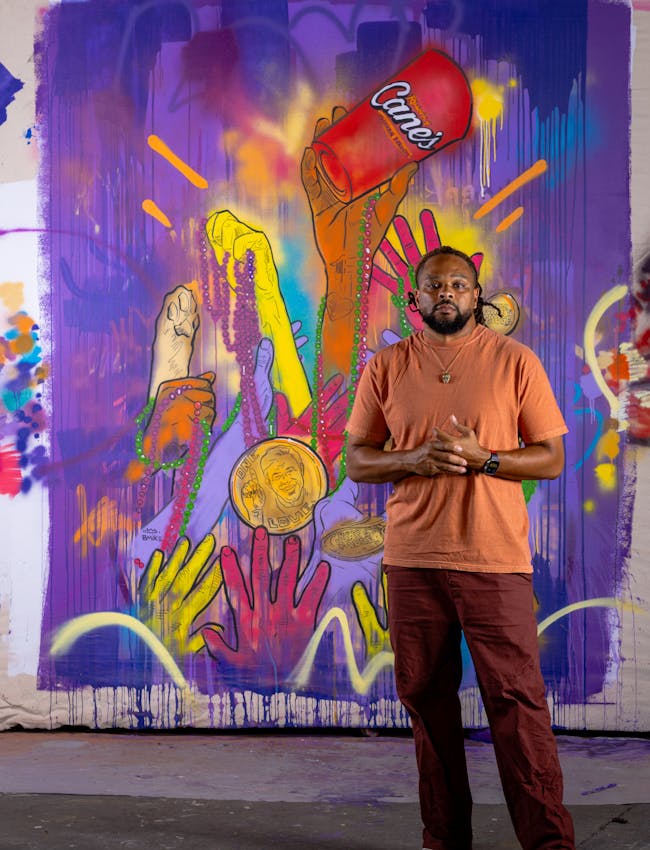 BMIKE Mardi Gras Mural