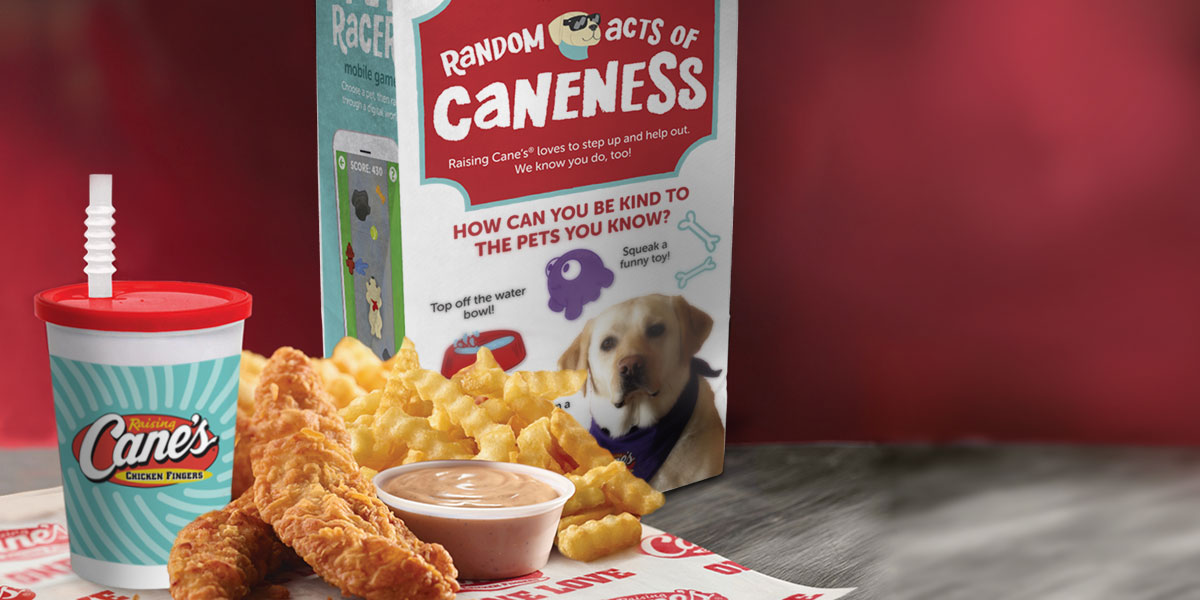 Menu  Raising Cane's