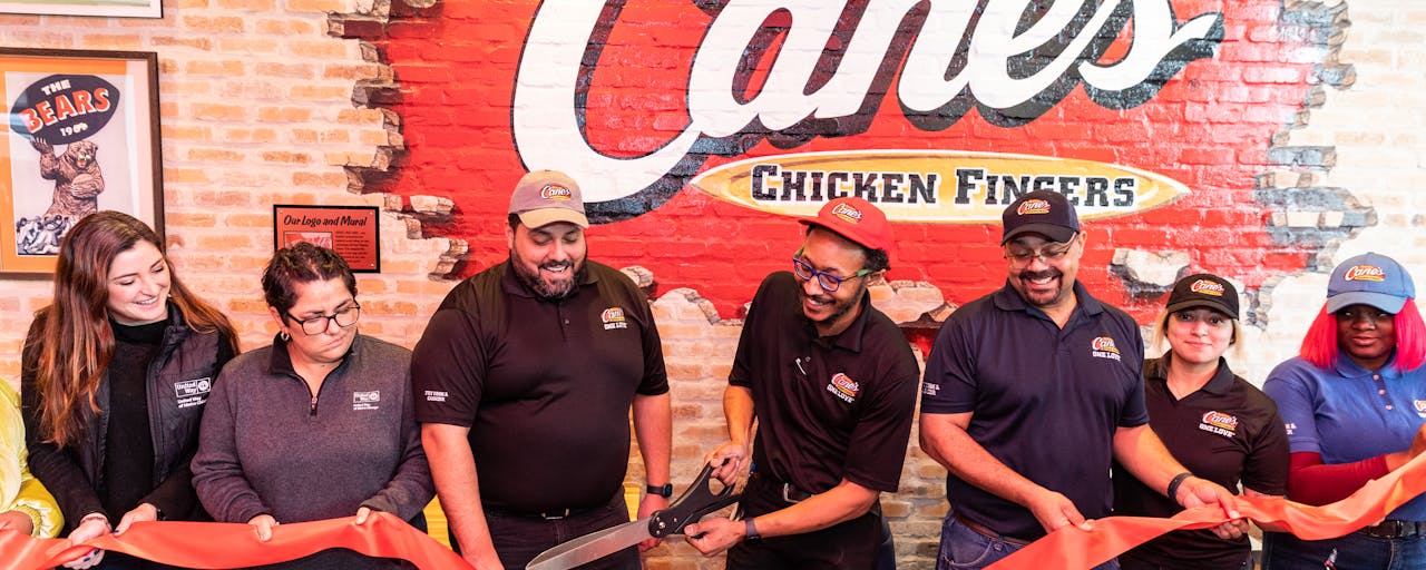 Raising Cane's grand opening Chicago