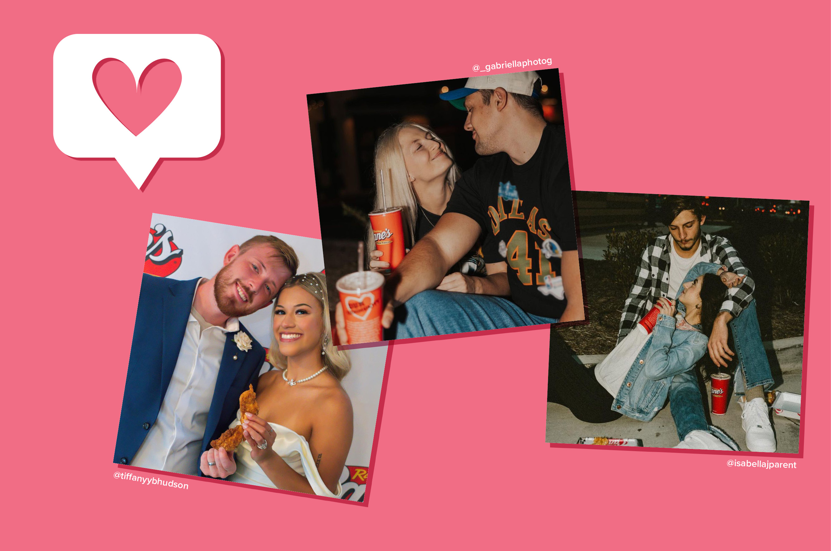 Raising Cane's Valentines UGC photos 2024