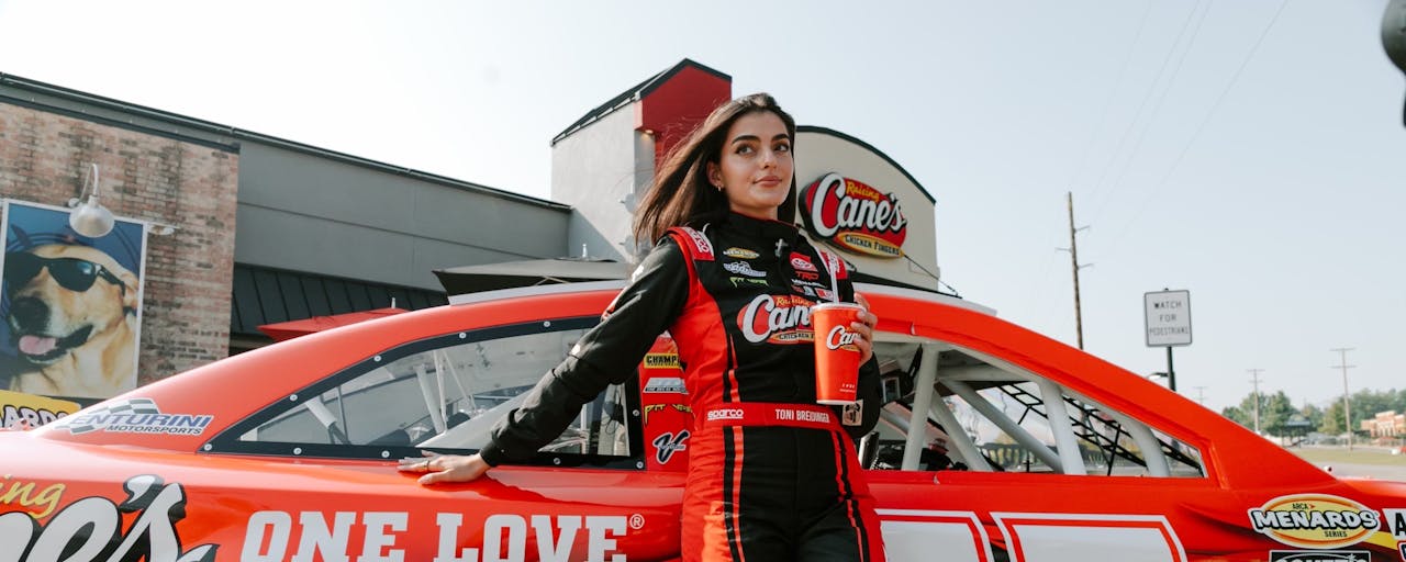 Toni B at Cane's with her car