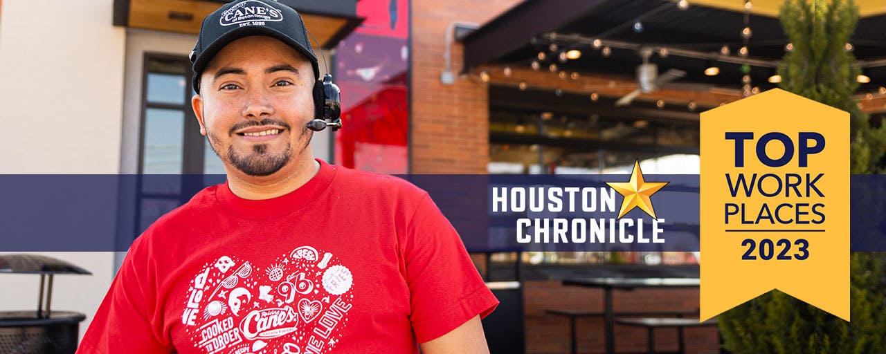 Raising Cane's named a Houston Chronicle Top Places to Work