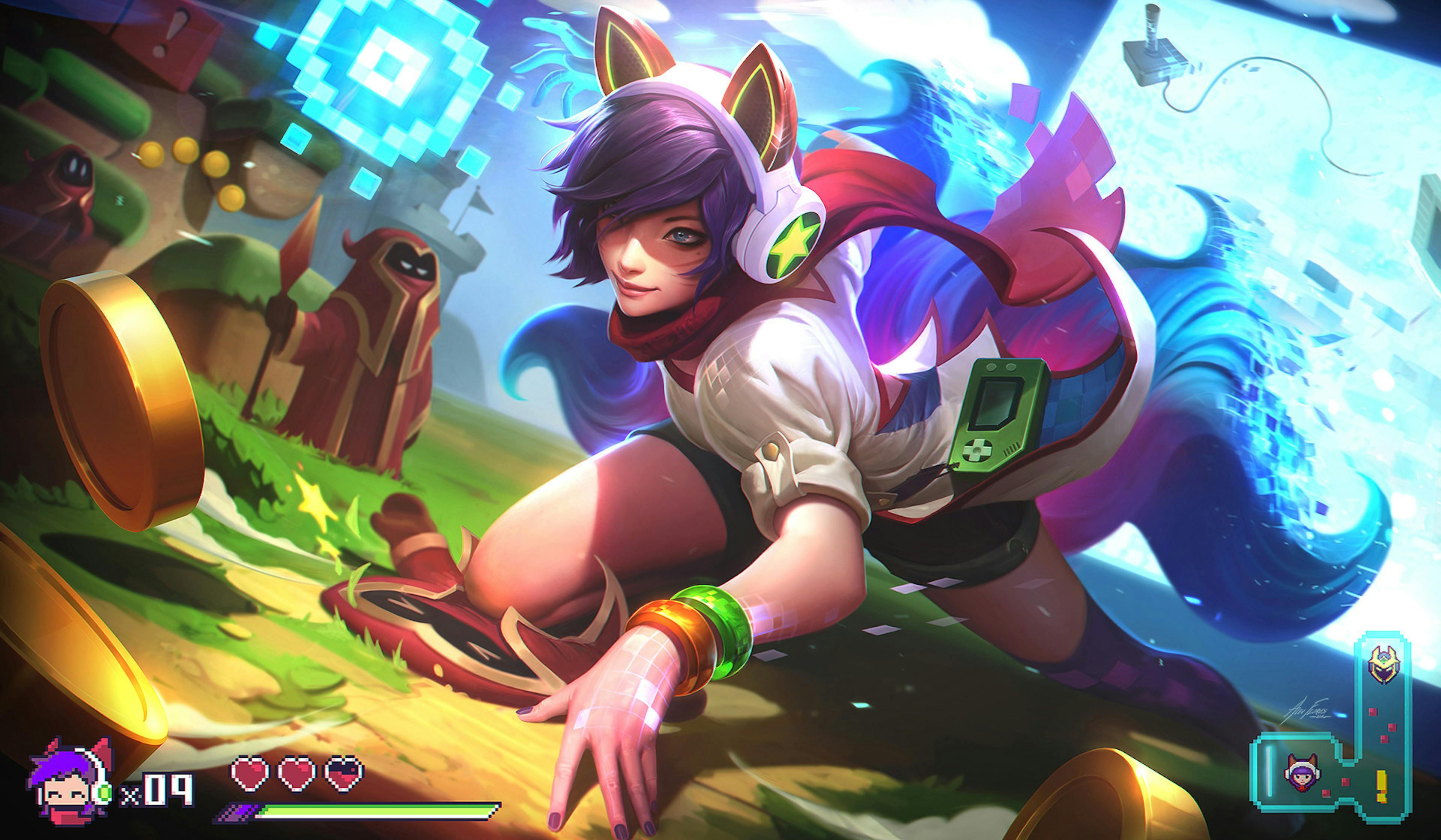 Ahri gaming skin