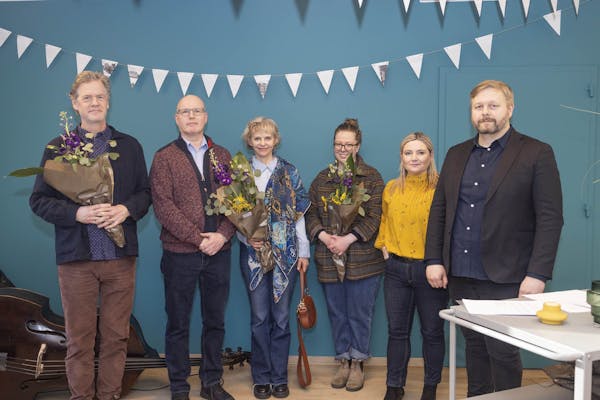 ráðherra Lilja Alfreðsdóttir ásamt styrkþegum