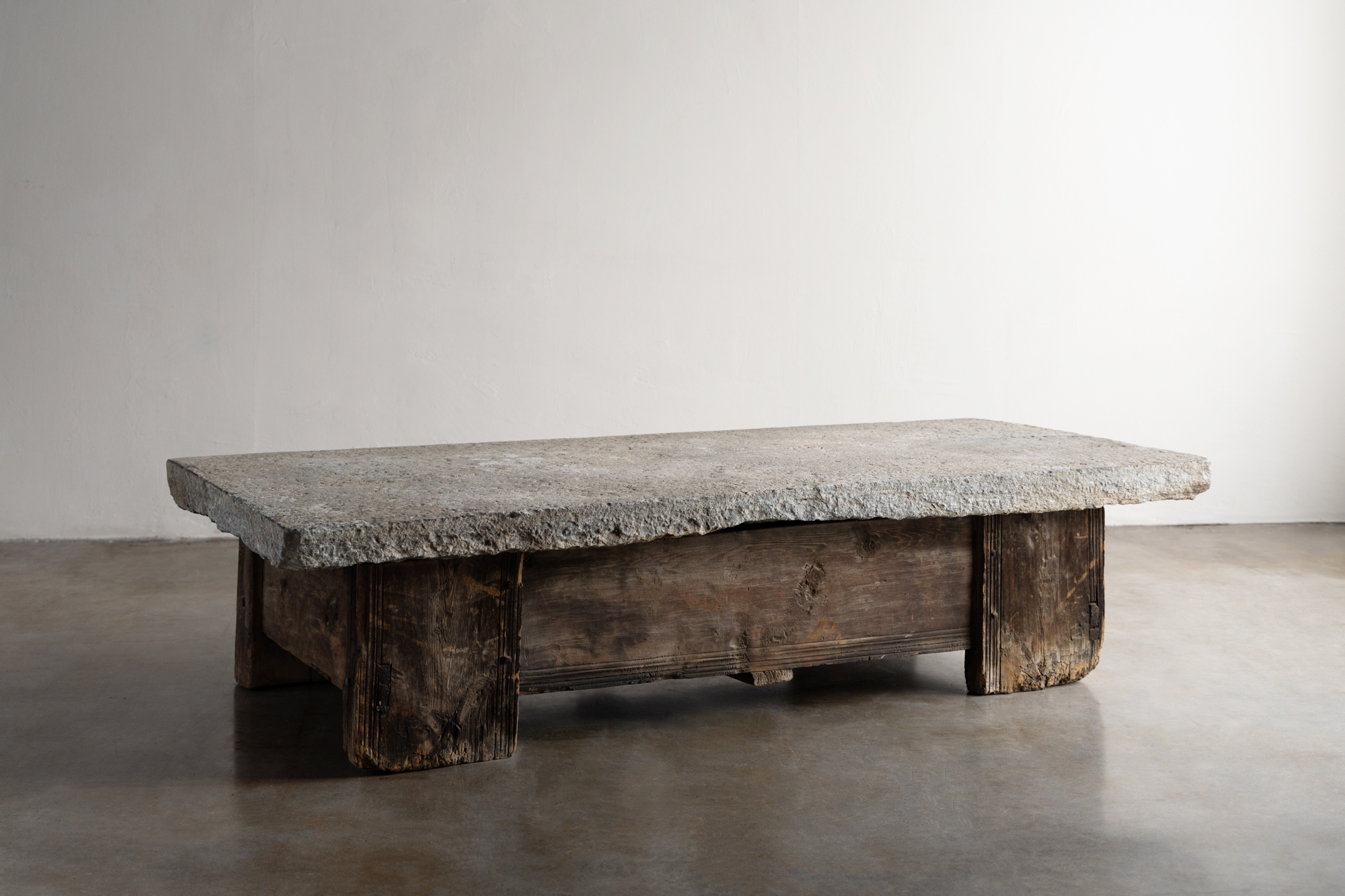 Massive Stone Top Coffee Table – Rath