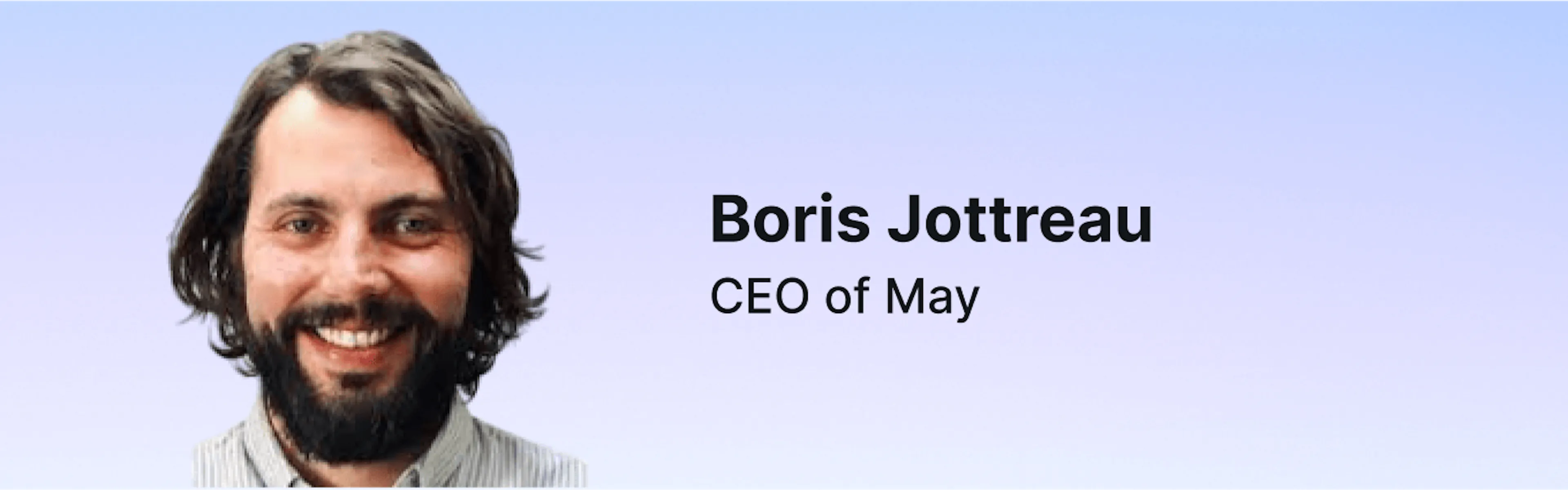 photo: Boris Jottreau, CEO de May