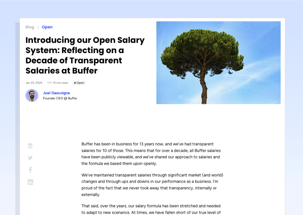 Buffer new salary system 2024