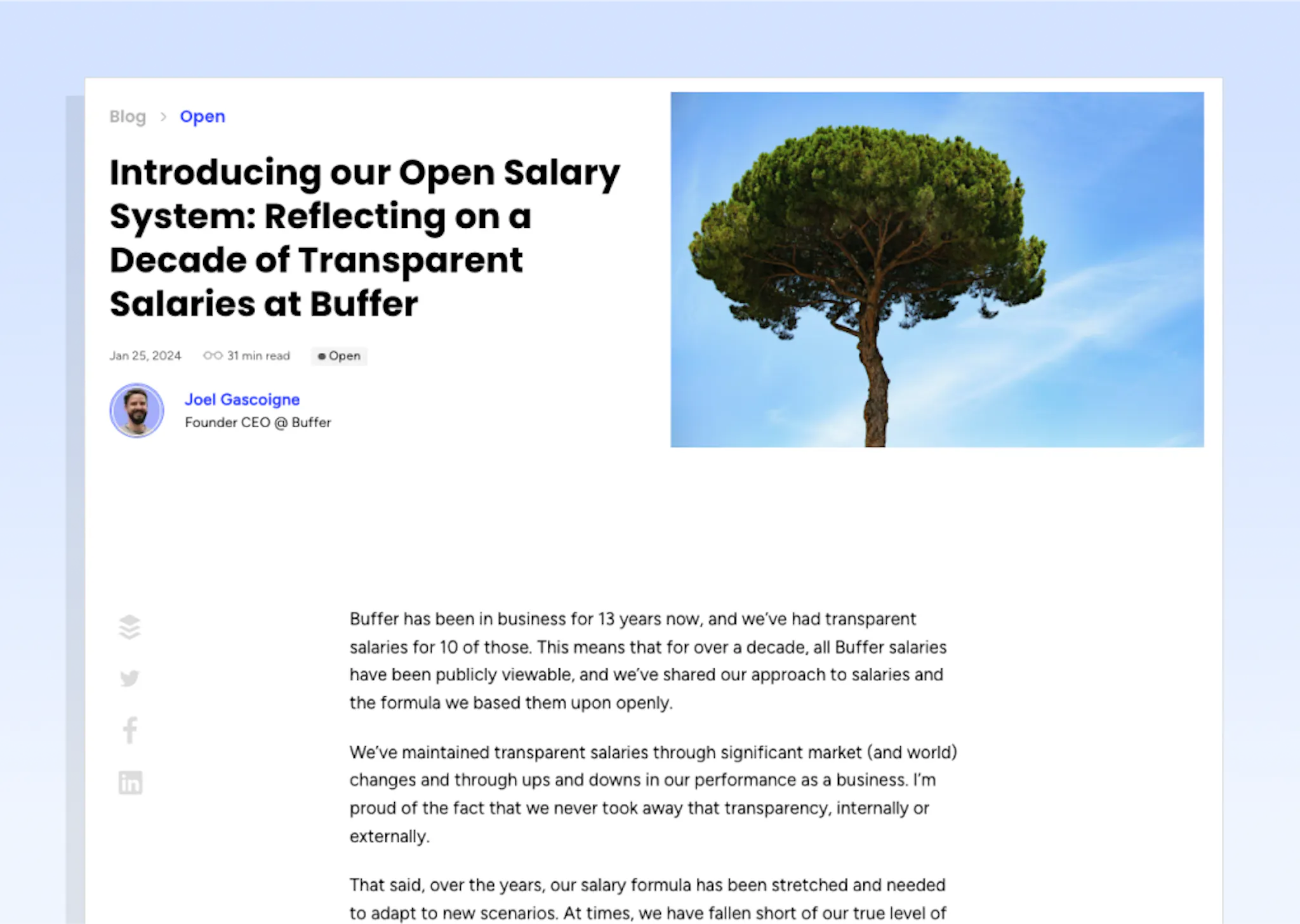 Buffer new salary system 2024