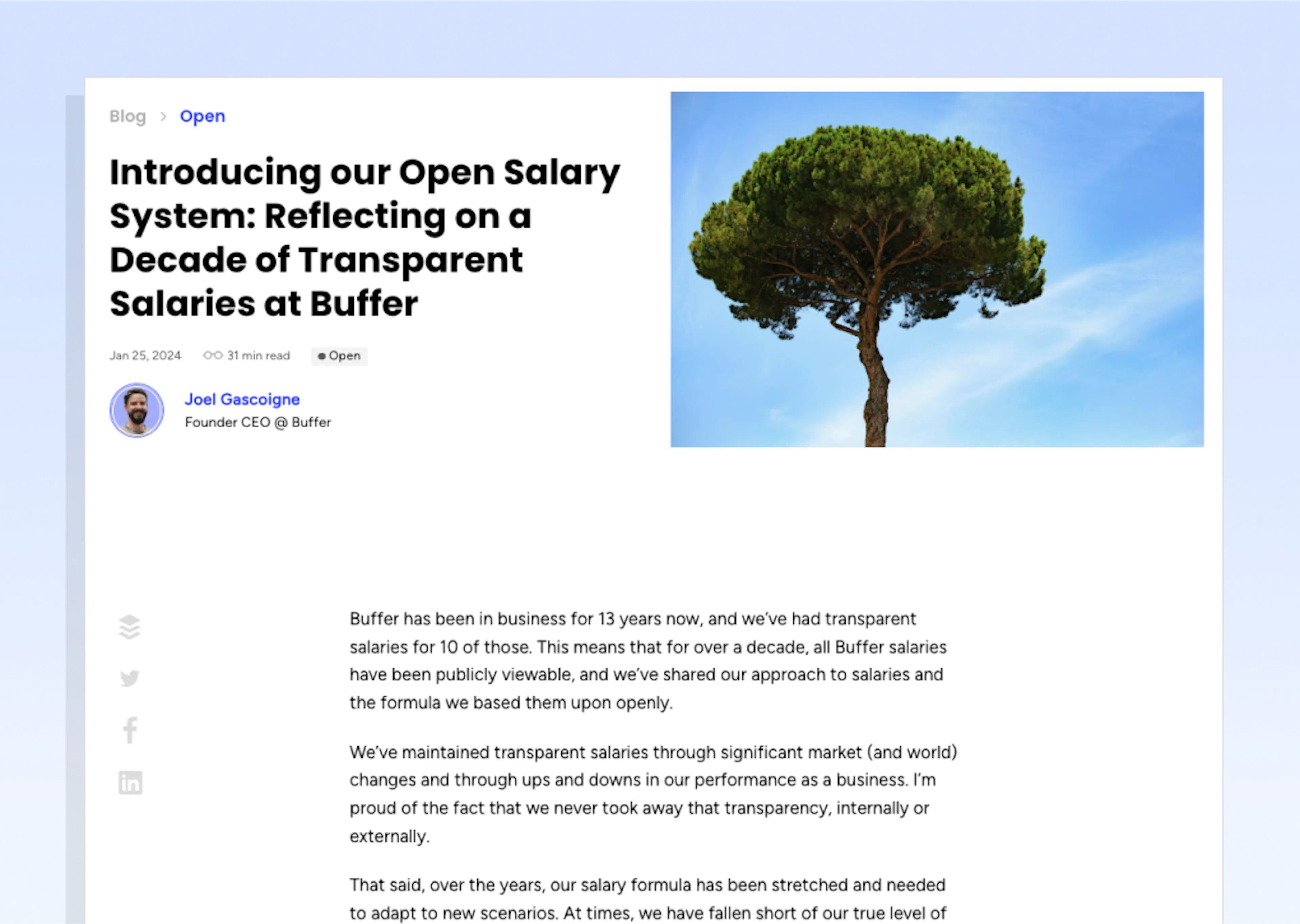 Buffer new salary system 2024