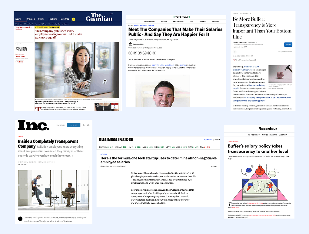 Buffer salary transparency press attention