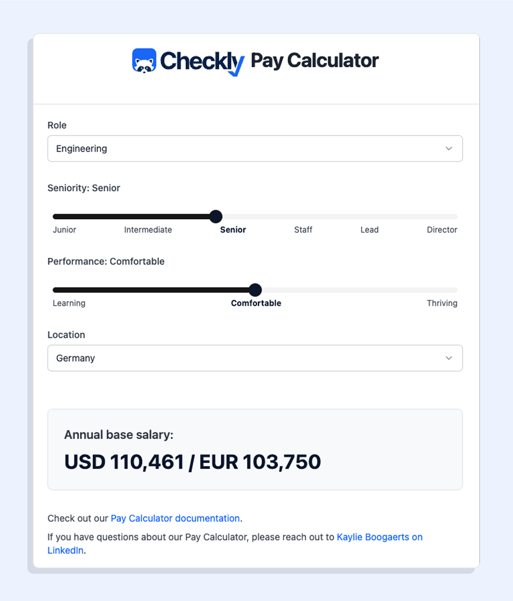 Checkly's public pay calculator