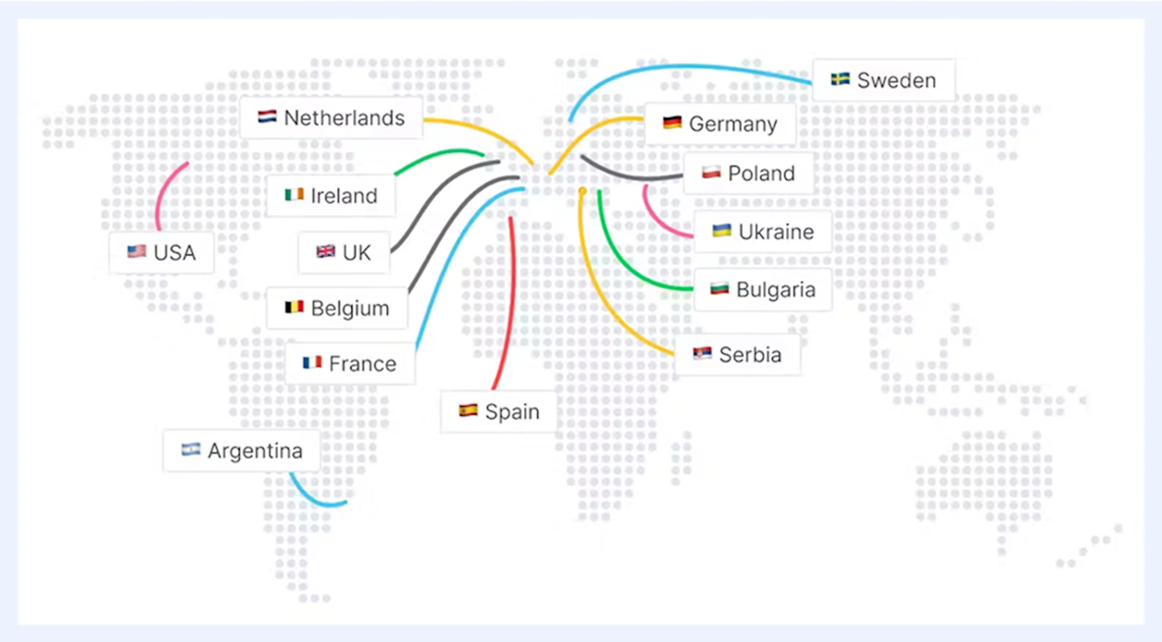 Checkly's team are located in 16 countries across the world