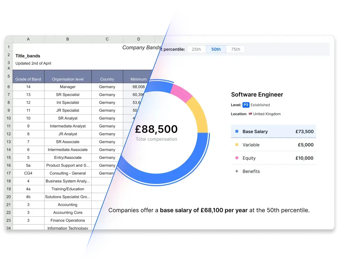 Salary benchmarking: spreadsheet vs software