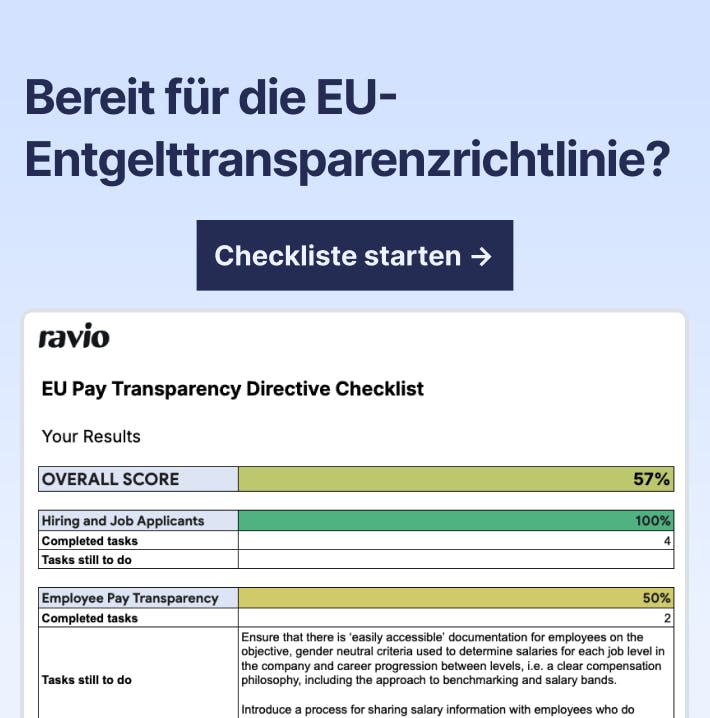 Checkliste Lohntransparenz: Alle Schritte für Arbeitgeber zur Vorbereitung auf die EU-Entgelttransparenzrichtlinie