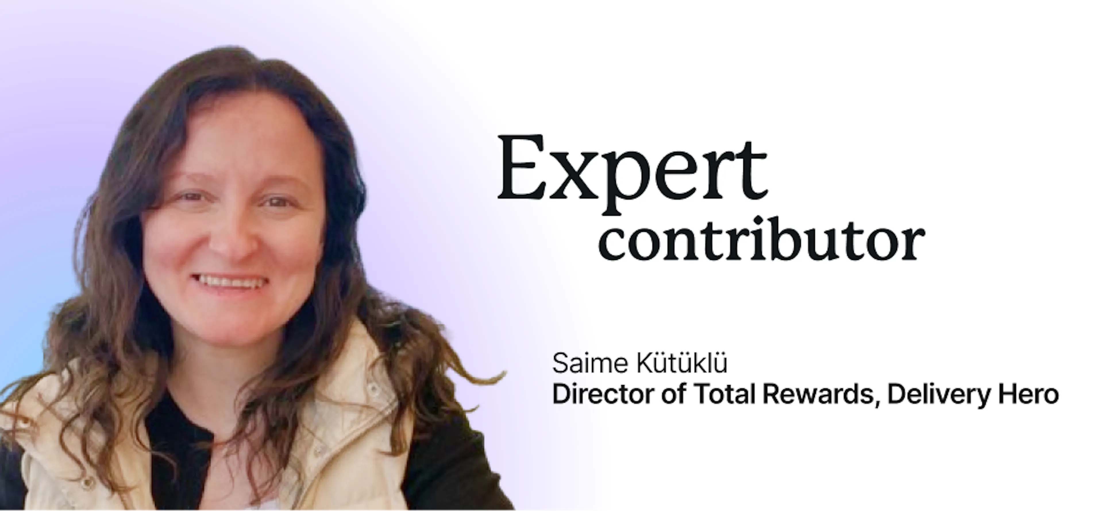 Saime Kütüklü, Director of Rewards at Delivery Hero