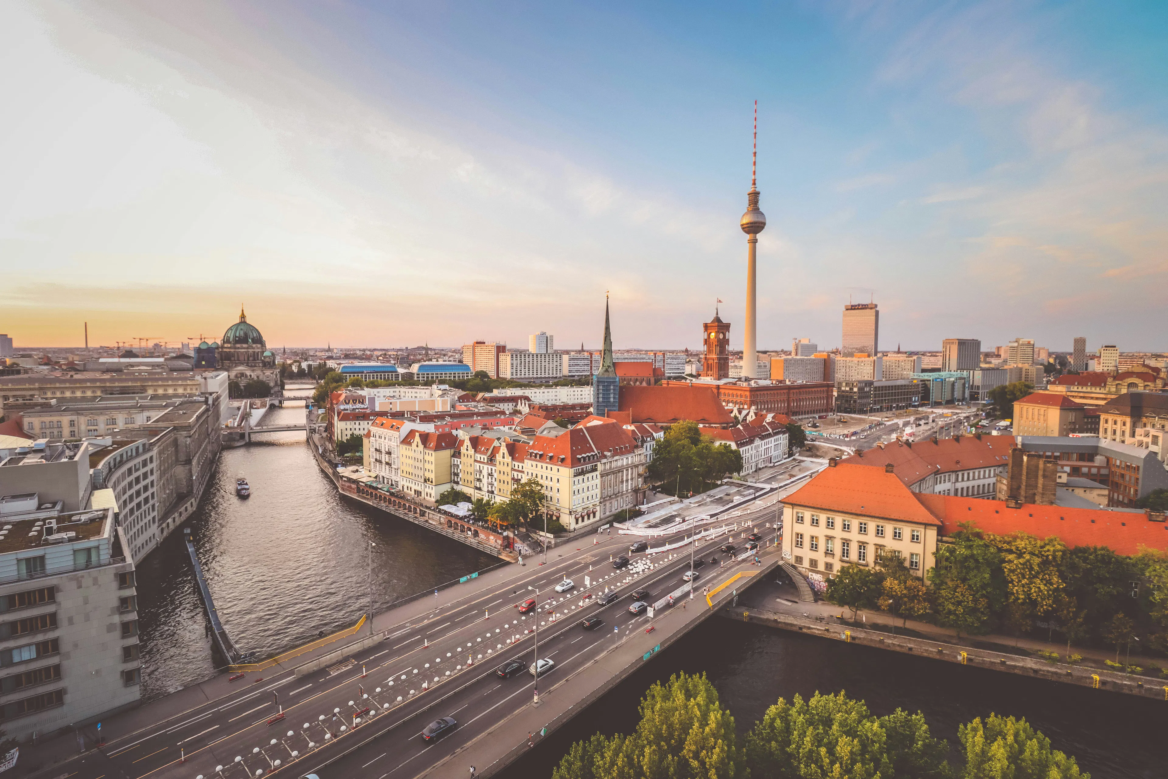 Aerial view of Berlin, Germany