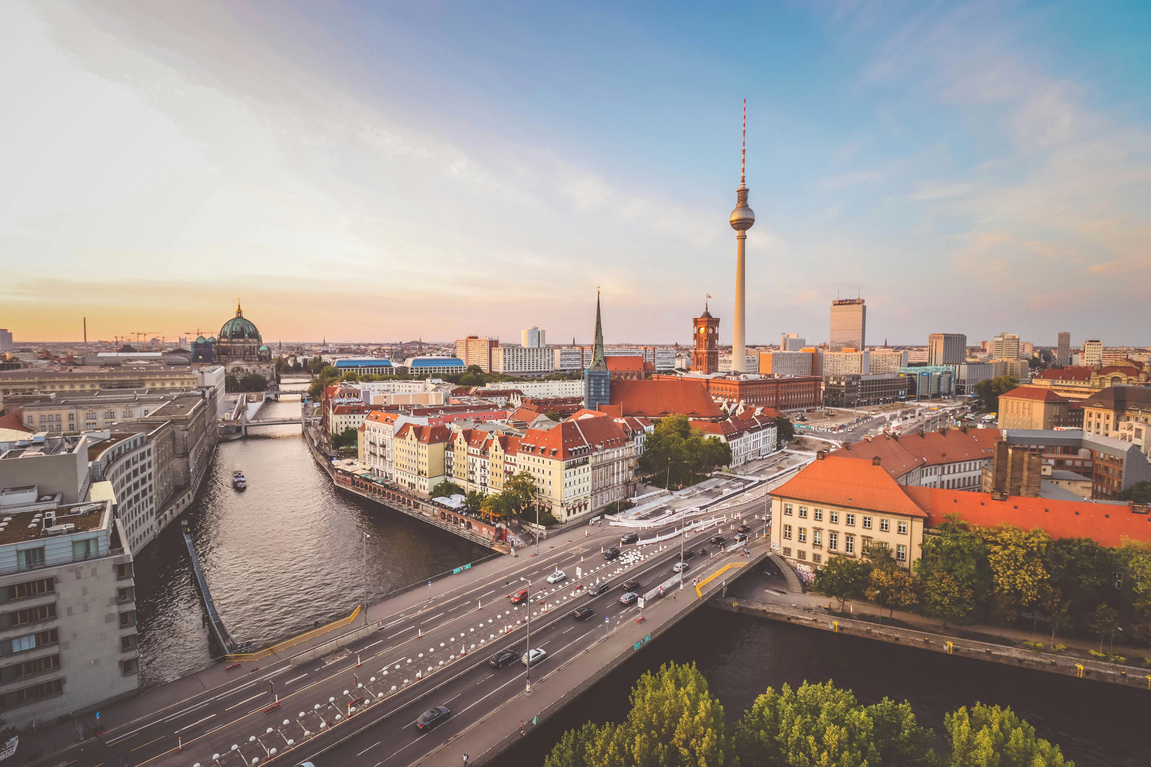 Aerial view of Berlin, Germany
