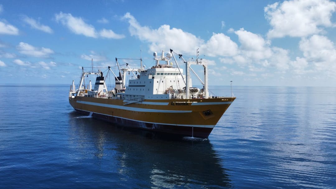 A picture of Al Rahma, a large trawler. 