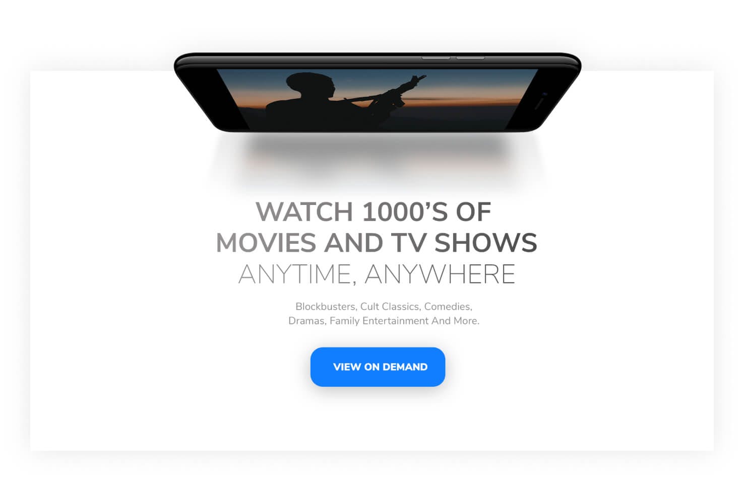 Watch 1000's of movies and TV shows
