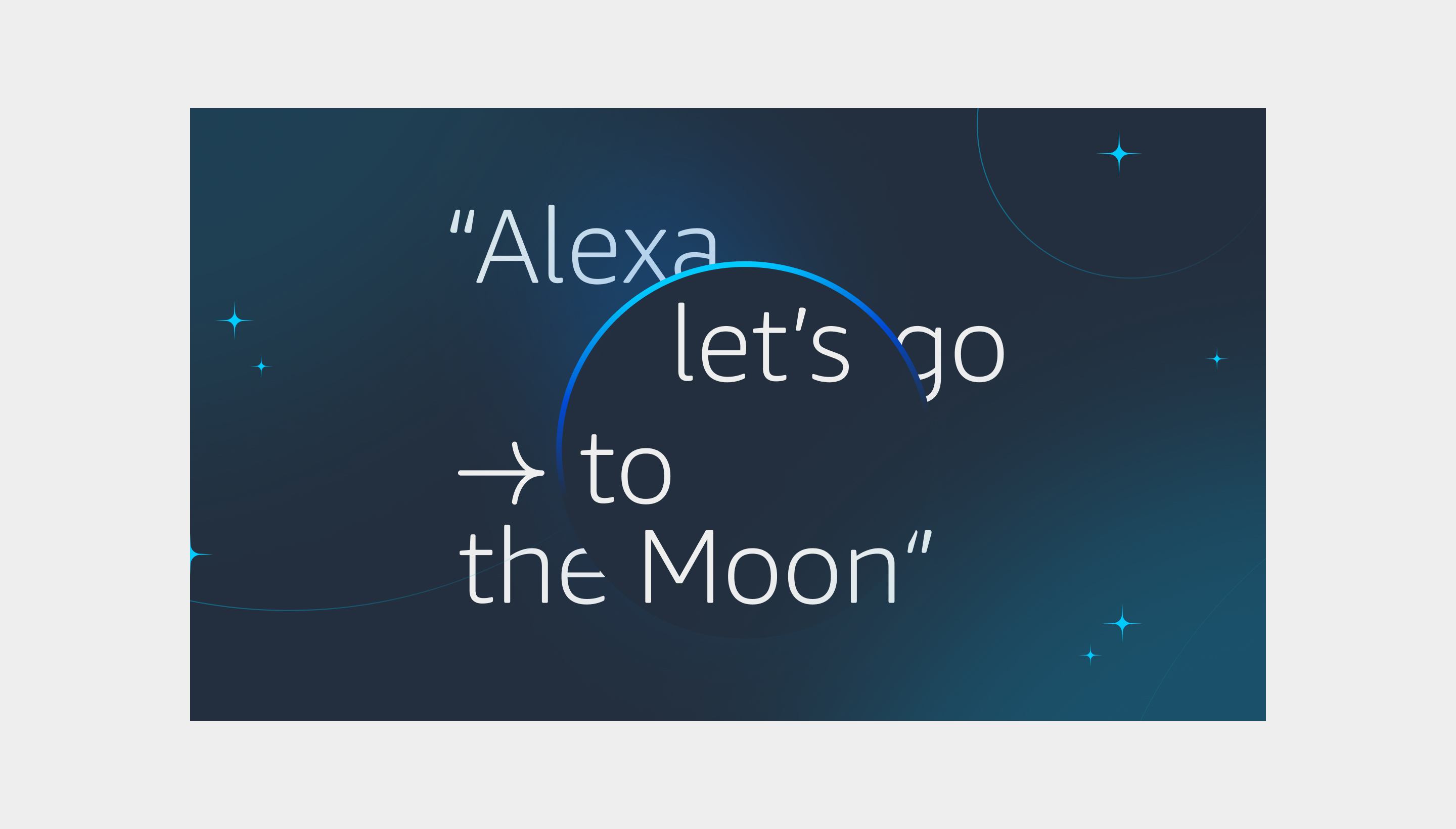 Alexa, let's go to the Moon