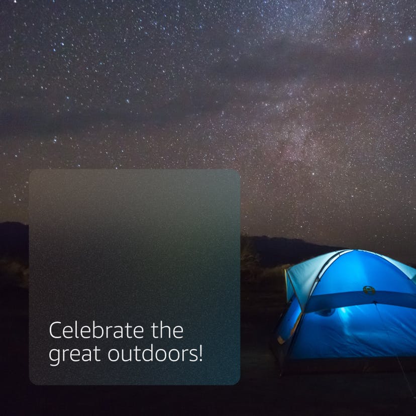 Celebrate the great outdoors!