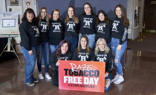 Raze Tobacco Free Day Teenagers