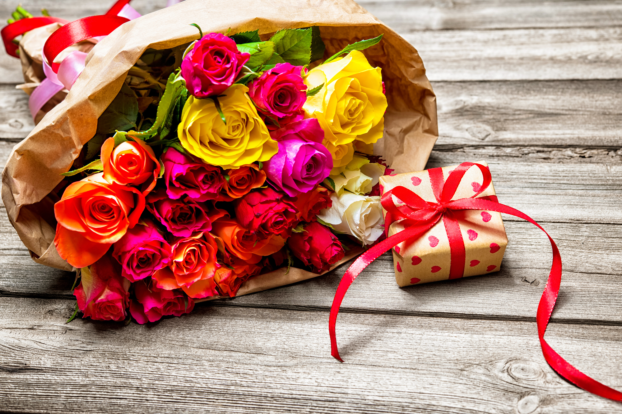 Close-up boeket rozen