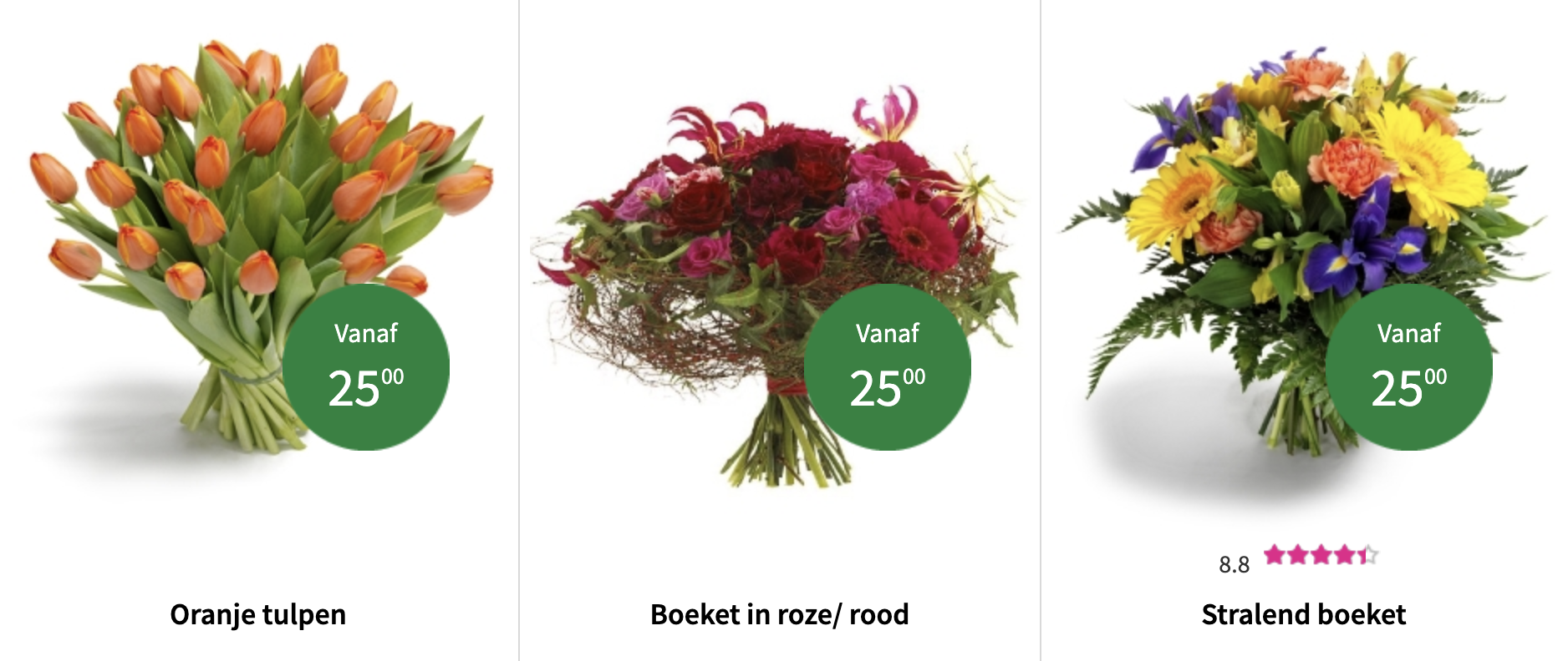 Populaire beterschapsboeketten