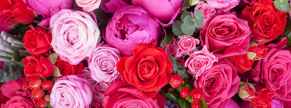 Rozen bestellen, bos rozen of een roos laten bezorgen gemengde rozen afbeelding