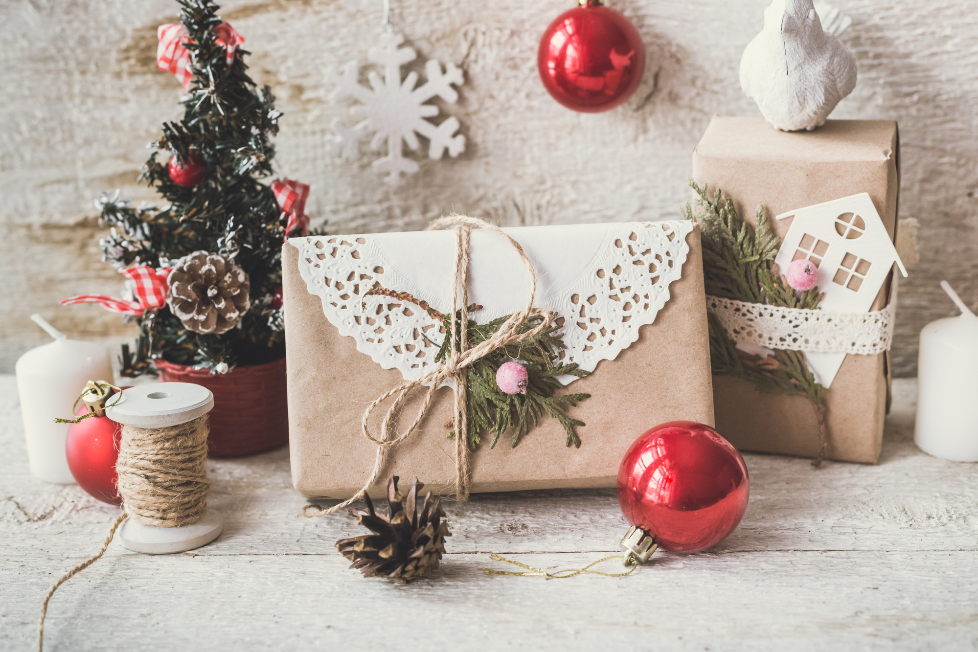 Cadeautjes in kerstsfeer