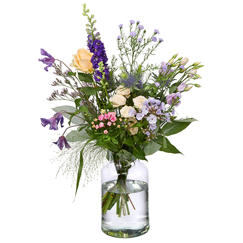 Boeket met paarse Agapanthus 