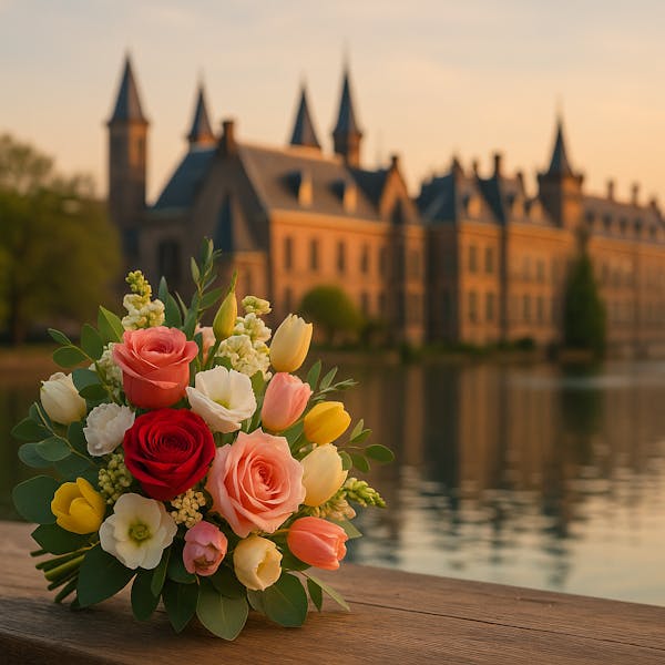 Boeket voor parlement van Den Haag
