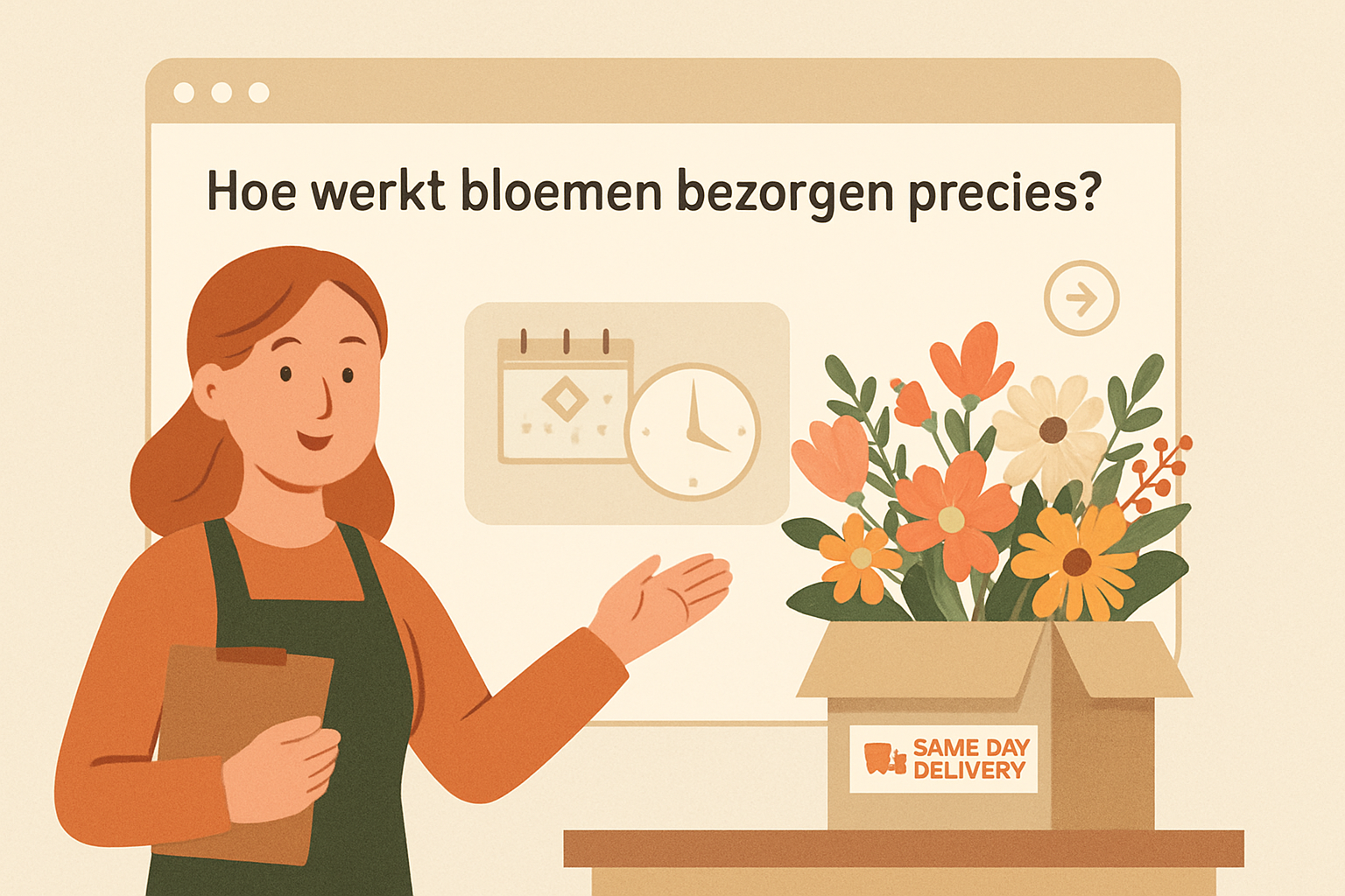 Hoe werkt bloemen bezorgen precies
