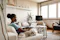 Female sitting on couch