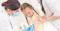 young girl getting vaccinated