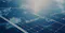 Image of solar panel and clouds