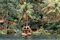 Girl sitting near river