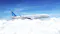This image shows an Azores Airlines aircraft soaring above the clouds against a bright blue sky. The plane features a sleek white fuselage with blue branding, including the airline's name and logo on the tail fin. The text "Magical" is partially visible on the side of the aircraft, emphasizing the travel experience.