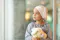 girl with soft toy