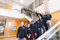 group of people on the stairs
