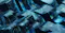 The context appears to be a digital or technological theme, featuring abstract, intertwined ribbons or bands with glowing blue and cyan highlights. The bands have a circuit-like pattern, suggesting concepts related to data, connectivity, networks, or advanced technology. This visual could be used to represent digital infrastructure, blockchain, or futuristic computing environments.
