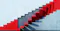 The context provided is an image showing a set of red stairs ascending against a textured wall. The stairs are designed in a geometric, modern style, with sharp lines and a striking contrast between the red steps and the neutral background. The image visually suggests themes of progress, growth, or upward movement, likely intended to symbolize advancement, improvement, or achieving new heights.