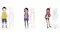 Digital images of characters