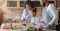 Family cooking together