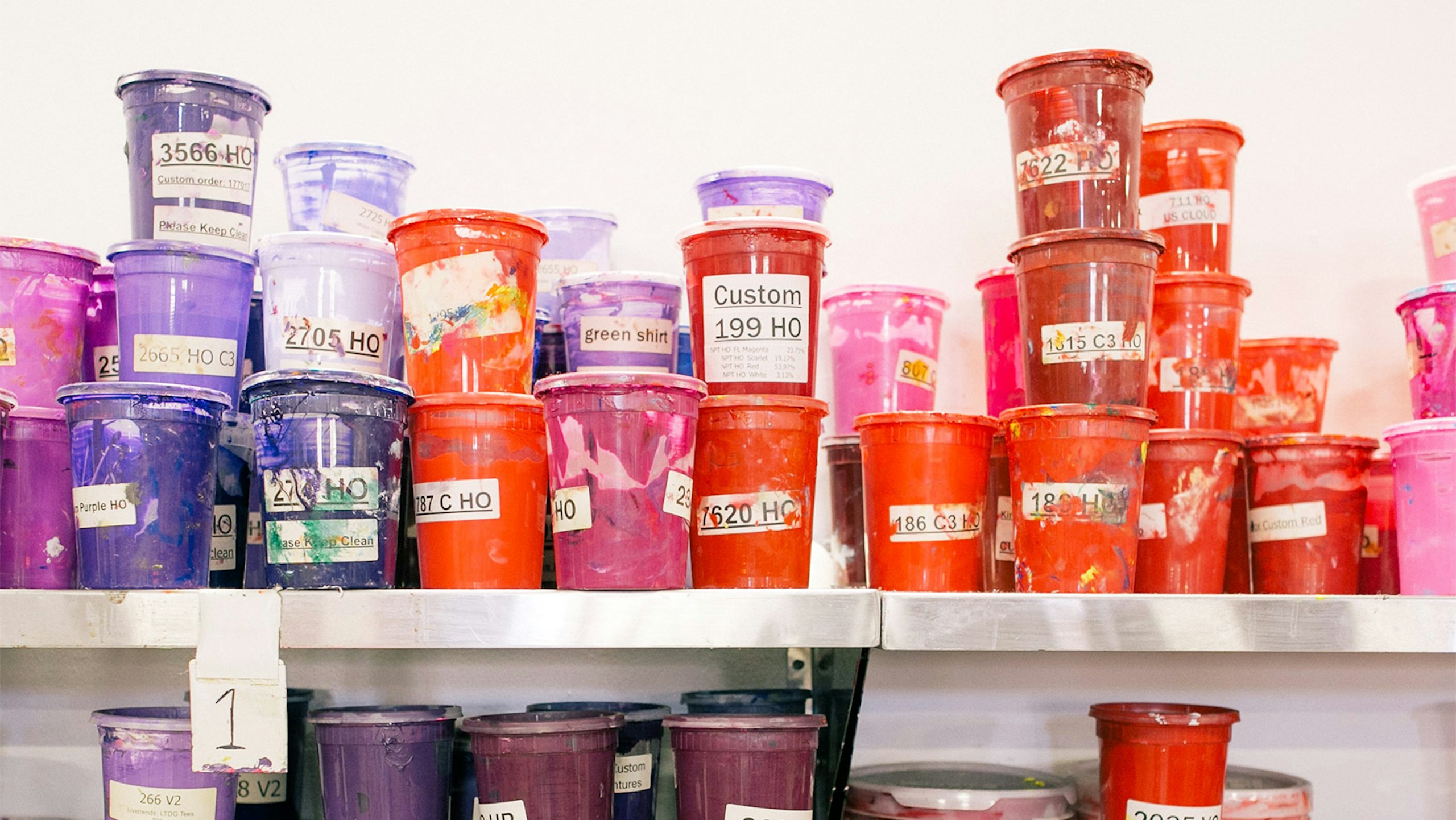 reds and purple inks